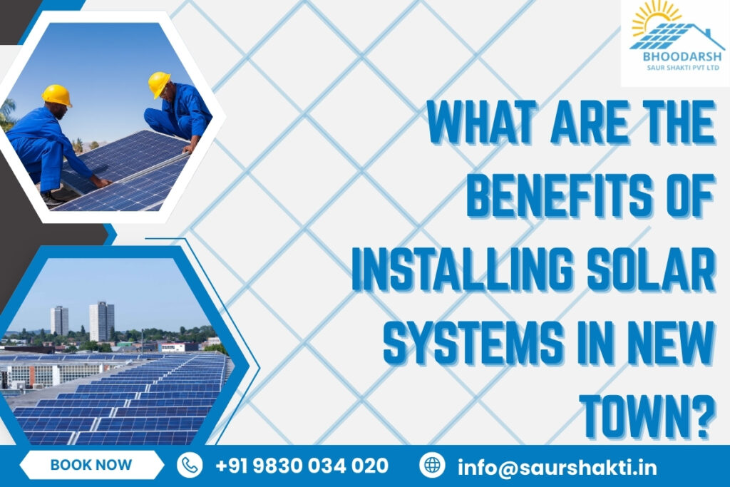 Solar panel installation on rooftop in New Town Kolkata showing clean energy benefits