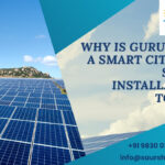 Gurugram solar installation setup on a residential rooftop with solar panels under sunlight.