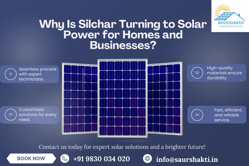 Silchar solar installation service for homes and businesses with rooftop solar panels